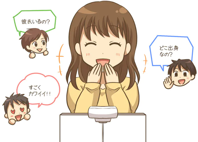 チャットレディが会員様と会話する内容について説明します